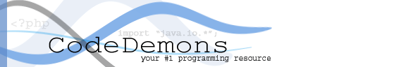 CodeDemons. Your #1 Programming Resource